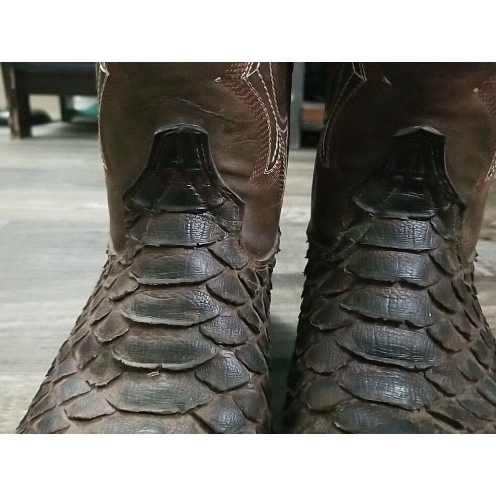 Mens Genuine Python Quality Handcrafted Western B… - image 5